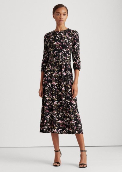 Dámské Šaty Ralph Lauren Floral Balloon-Sleeve - 46825-GJSZ